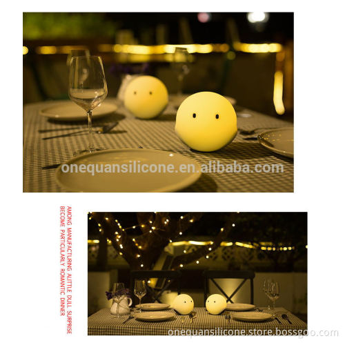 2016 NEW touch sensor smart multifunction led silicone dimmable night light with wireless bluetooth speaker
